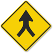 Intersection Merging Symbol Sign