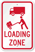 Loading Zone Sign (With Graphic)