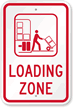 Loading Zone Sign (With Graphic)