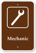 Mechanic   Campground, Guide & Park Sign