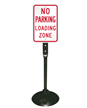 No Parking Loading Zone Sign & Post Kit