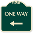 One Way Sign (with Left Arrow)