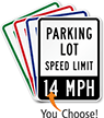 Parking Lot Speed Limit Custom Parking Sign