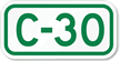 Parking Space Sign C 30
