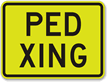 Ped Xing Fluorescent Diamond Grade School Sign