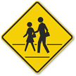 155 Pedestrian Crossing Sign High Res Illustrations - Getty Images