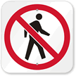 Pedestrians Children Crossing Sign Symbol - Triangle Shape, SKU: K