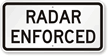 Radar Enforced Sign