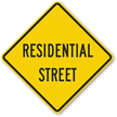 Residential Street Sign