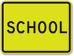 School Fluorescent Diamond Grade School Sign