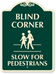 Slow For Pedestrians Sign