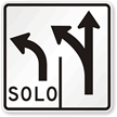 Solo (Only) Spanish Traffic Sign