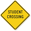 Student Crossing Sign