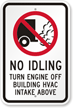 No Idling Turn Engine Off Sign