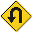 U Turn Traffic Sign