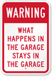 Warning Garage Sign