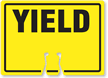 YIELD Cone Top Warning Sign