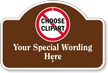 Add Wording And Choose Clipart Custom Dome Top Sign
