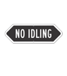 Bi Directional No Idling Sign