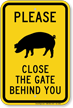 Close The Gate Behind You, Pig Silo Symbol Sign