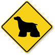Cocker Spaniel Symbol Guard Dog Sign