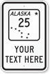 Custom Alaska Highway Sign