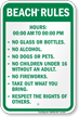 Custom Beach Rule Sign