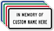 In Memory Of Sign - Add Personalized Name