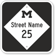 Custom Michigan Highway Sign