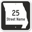 Custom Missouri Highway Sign
