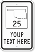 Custom Oklahoma Highway Sign