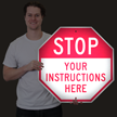 Custom Reflective Stop Sign