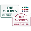 Custom Name And House Address Sign