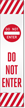 Do Not Enter Lotboss Reflective Adhesive Label