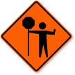 Flagger Symbol Sign