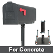 Flexible Mailbox Post Concrete Model