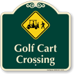 Golf Cart Crossing Signature Sign