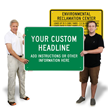 Customizable Horizontal Sign Template
