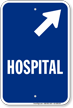 Blue Hospital Sign