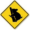 Koala Crossing Symbol Sign