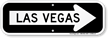 Las Vegas City Traffic Direction Sign