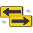 Left or Right Directional Arrow Sign