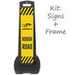 LotBoss Rough Road With Symbol Portable Sign Kit
