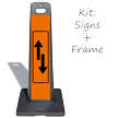 LotBoss Up And Down Arrow Portable Sign Kit