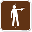 Pistol Shooting Campground Sign