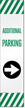 Reflective "Additional Parking" Right Arrow Label