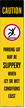 Reflective "CAUTION Parking Lot May Be Slippery When Icy Or Wet Conditions Exist" Label