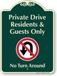 Residents And Guests Parking Only Signature Sign