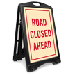 Road Closed Ahead Sidewalk Sign Kit