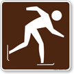 Skating (Ice) Symbol Sign For Campsite